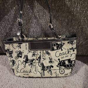 Coach bag with wristlet